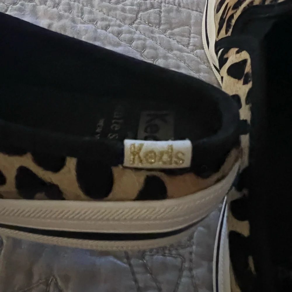 Keds x Kate Spade Double Decker Leopard Calf Hair Mules Size 6.5
